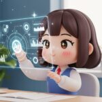 生成AIを使う女性