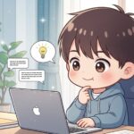 AIと会話する男性