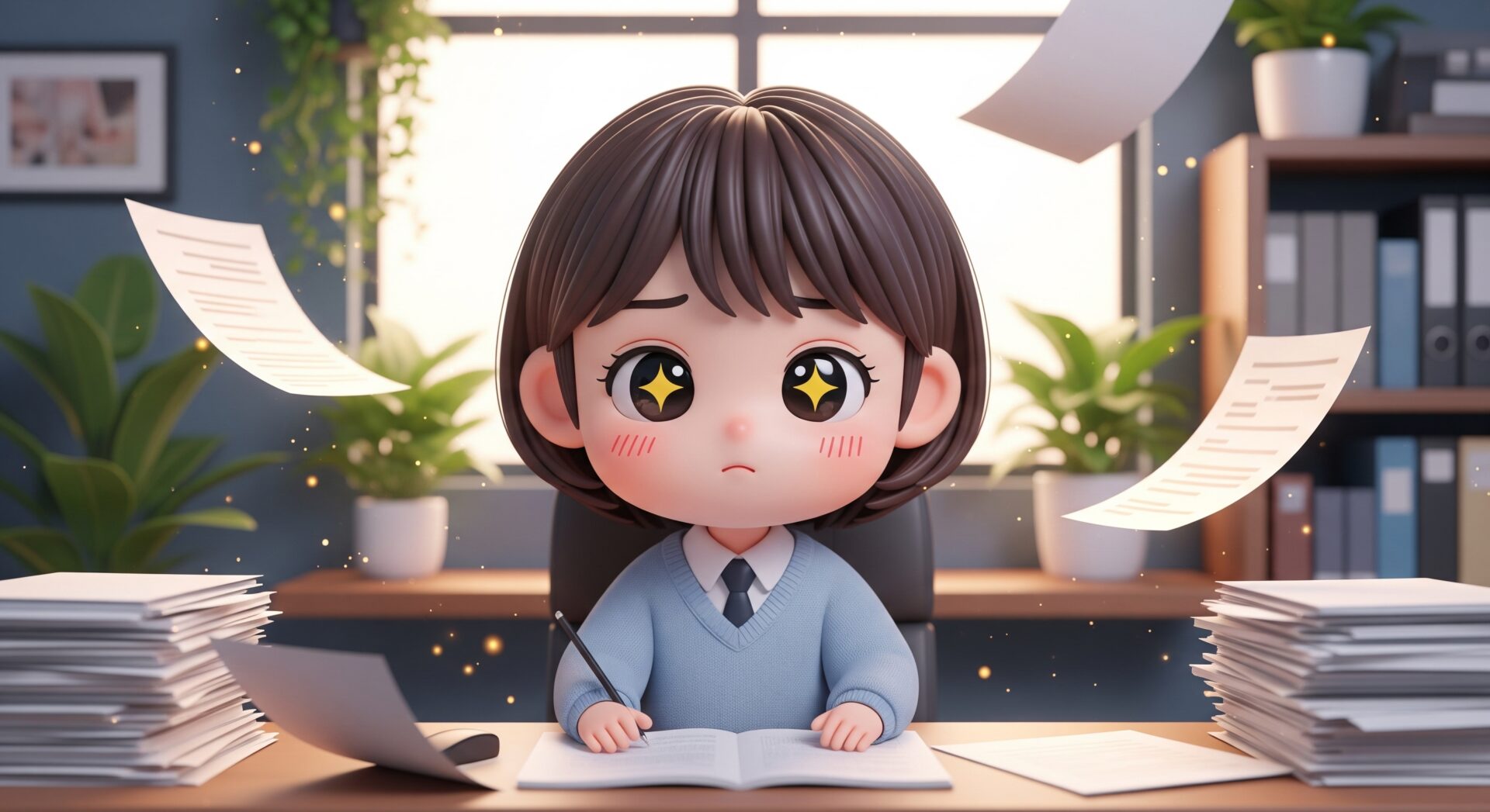 仕事が多い女性