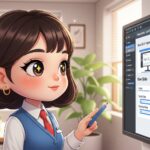 プレゼンする女性