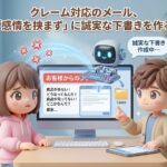 クレーム対応のメール、「感情を挟まず」に誠実な下書きを作る