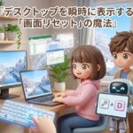 デスクトップを瞬時に表示する「画面リセット」の魔法