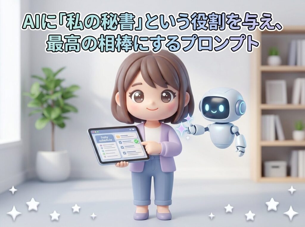 AIに「私の秘書」という役割を与え、最高の相棒にするプロンプト