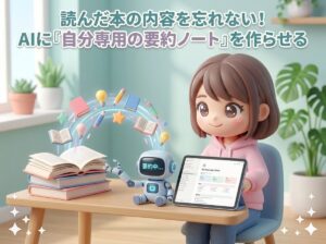 読んだ本の内容を忘れない！AIに「自分専用の要約ノート」を作らせる