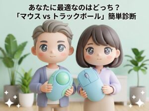 あなたに最適なのはどっち？「マウス vs トラックボール」簡単診断
