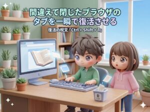 間違えて閉じたブラウザのタブを一瞬で復活させる