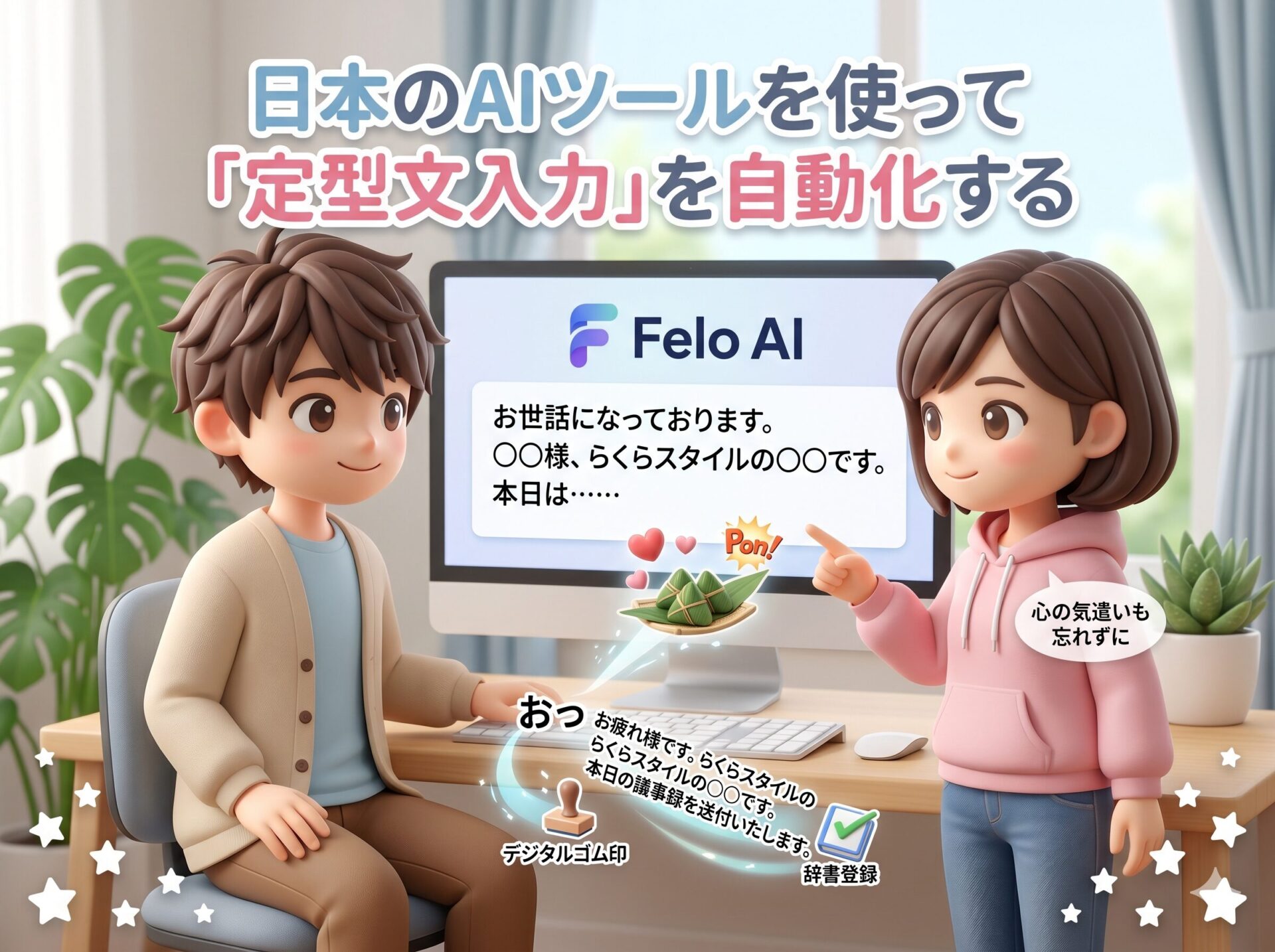 日本のAIツールを使って「定型文入力」を自動化する