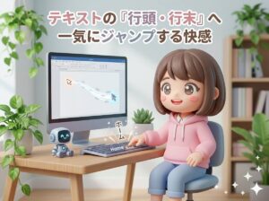 テキストの「行頭・行末」へ一気にジャンプする快感