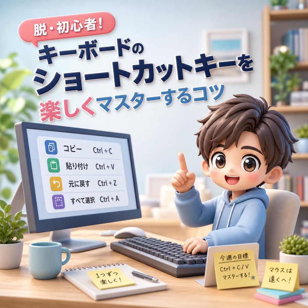 脱・初心者!キーボードの「ショートカットキー」を楽しくマスターするコツ