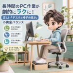 長時間のPC作業が劇的にラクに！正しい「デスクと椅子の高さ」の黄金バランス