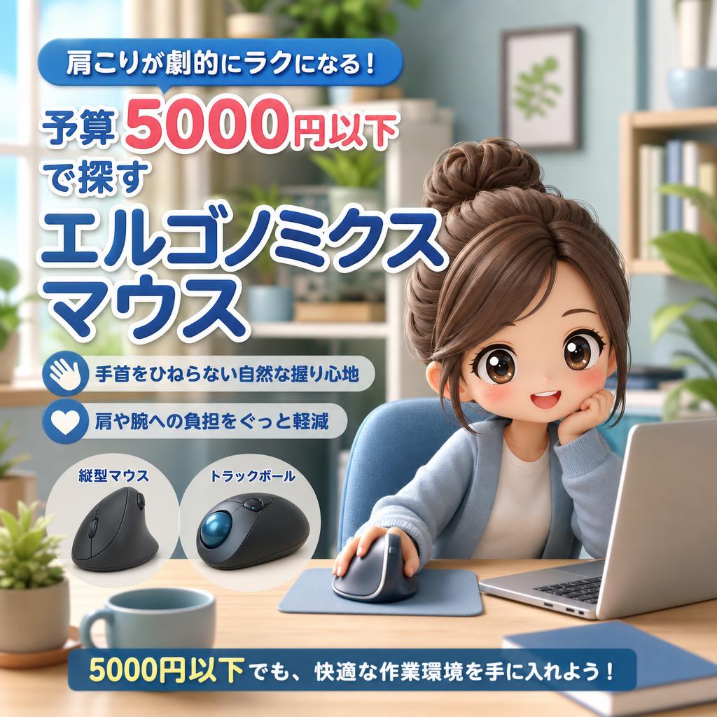 肩こりが劇的にラクになる！予算5000円以下で探す「エルゴノミクスマウス」