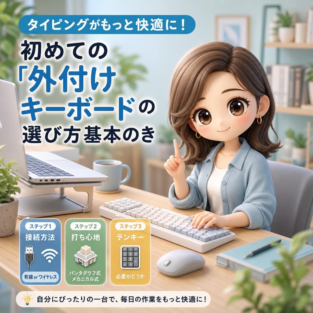 タイピングがもっと快適に!初めての「外付けキーボード」の選び方基本のき