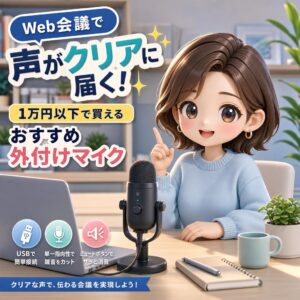Web会議で声がクリアに届く！1万円以下で買えるおすすめ「外付けマイク」
