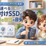仕事データのバックアップに最適！持ち運べる「外付けSSD」の必要な容量の目安