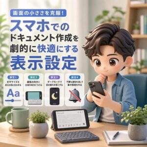画面の小ささを克服！スマホでのドキュメント作成を劇的に快適にする表示設定