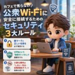 カフェで焦らない!公衆Wi-Fiに安全に接続するためのセキュリティ3大ルール