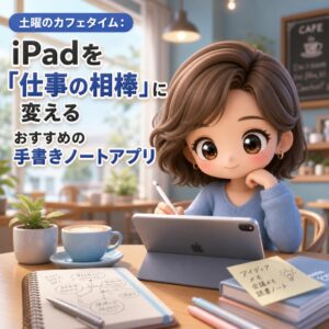 土曜のカフェタイム：iPadを「仕事の相棒」に変えるおすすめの手書きノートアプリ
