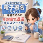 スマホでPDFに「電子署名（サイン）」を書き込んでその場で返送するスマート技