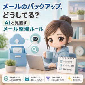 メールのバックアップ、どうしてる？AIと見直すメール整理ルール