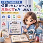 災害時のSNS情報収集！信頼できるアカウントの見極め方をAIに教わる
