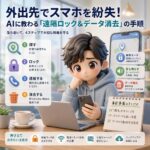 外出先でスマホを紛失!AIに教わる「遠隔ロック&データ消去」の手順