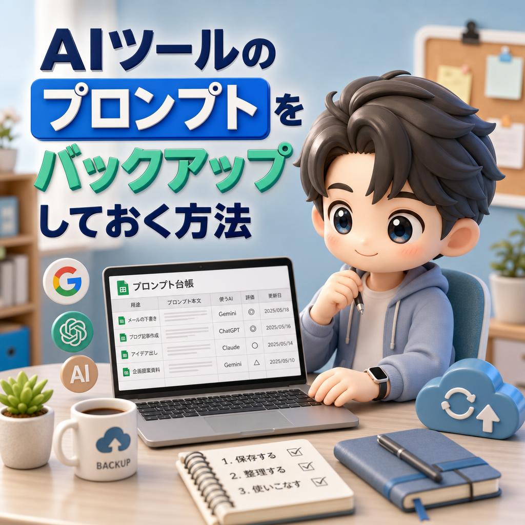 AIツールのプロンプトをバックアップしておく方法