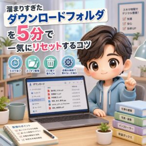 溜まりすぎた「ダウンロードフォルダ」を5分で一気にリセットするコツ
