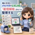 増えすぎたメルマガや公式LINEを「配信解除」ひとつで整理する