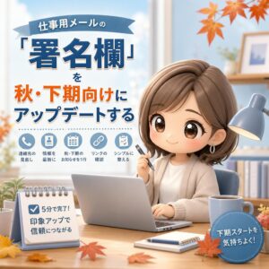 仕事用メールの「署名欄」を秋・下期向けにアップデートする