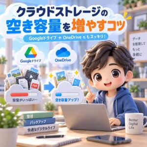クラウドストレージ（GoogleドライブやOneDrive）の空き容量を増やすコツ