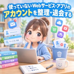 使っていないWebサービス・アプリのアカウントを整理・退会する