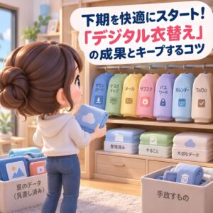 下期を快適にスタート！「デジタル衣替え」の成果とキープするコツ