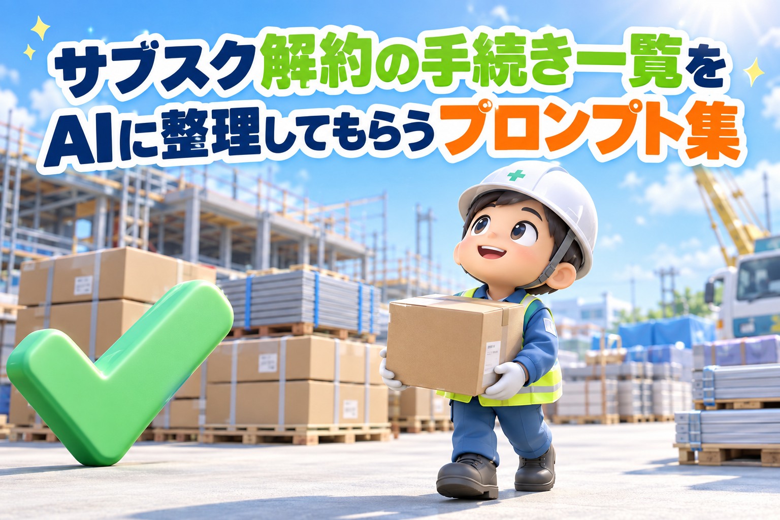 サブスク解約の手続き一覧をAIに整理してもらうプロンプト集