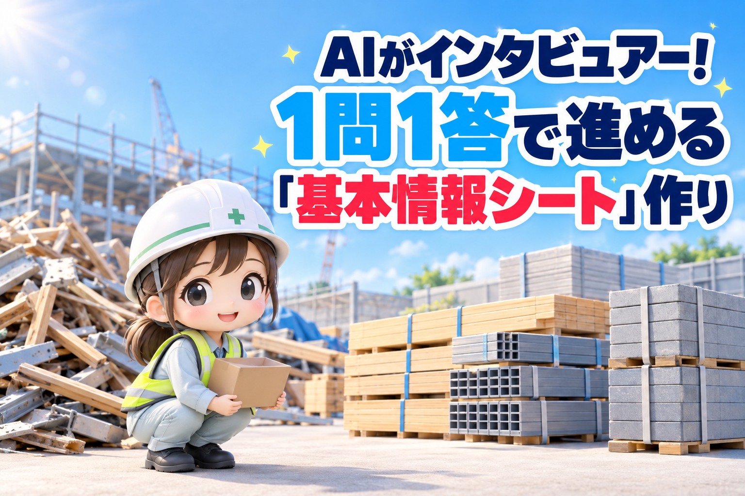 AIがインタビュアー!1問1答で進める「基本情報シート」作り