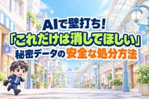 AIで壁打ち！「これだけは消してほしい」秘密データの安全な処分方法