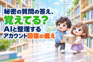 秘密の質問の答え、覚えてる？AIと整理するアカウント回復の備え
