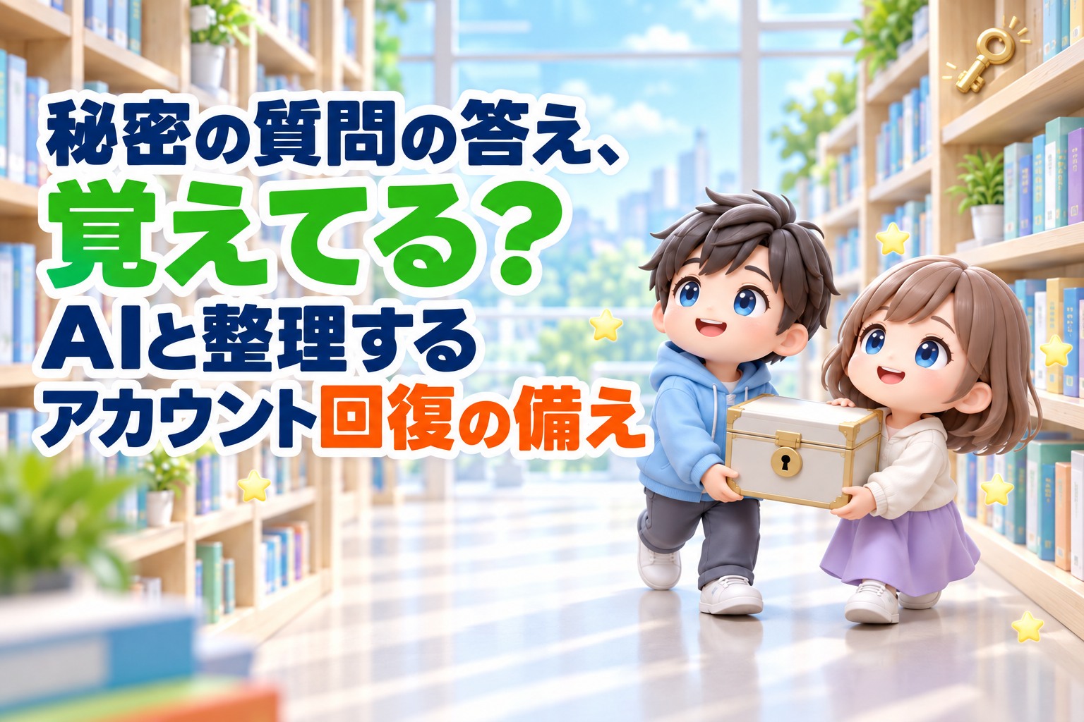 秘密の質問の答え、覚えてる?AIと整理するアカウント回復の備え