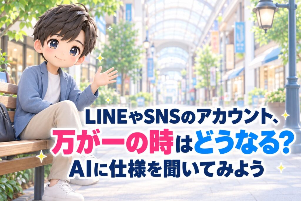 LINEやSNSのアカウント、万が一の時はどうなる？AIに仕様を聞いてみよう