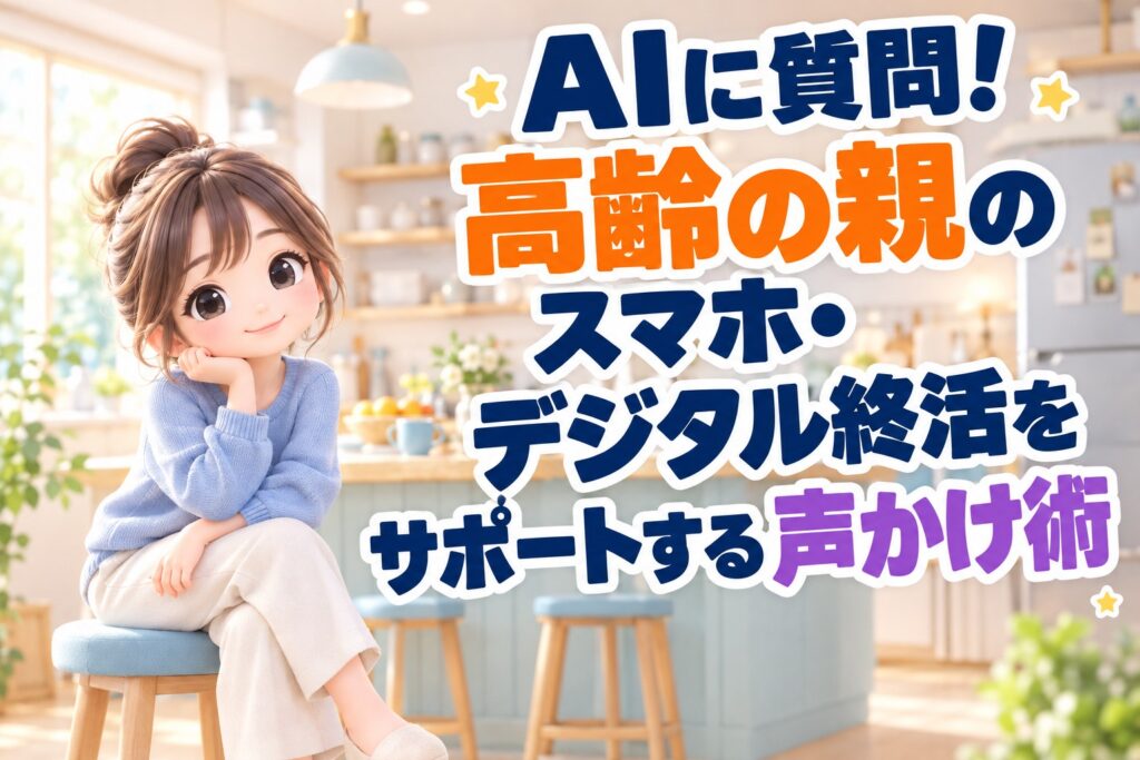 AIに質問！高齢の親のスマホ・デジタル終活をサポートする声かけ術
