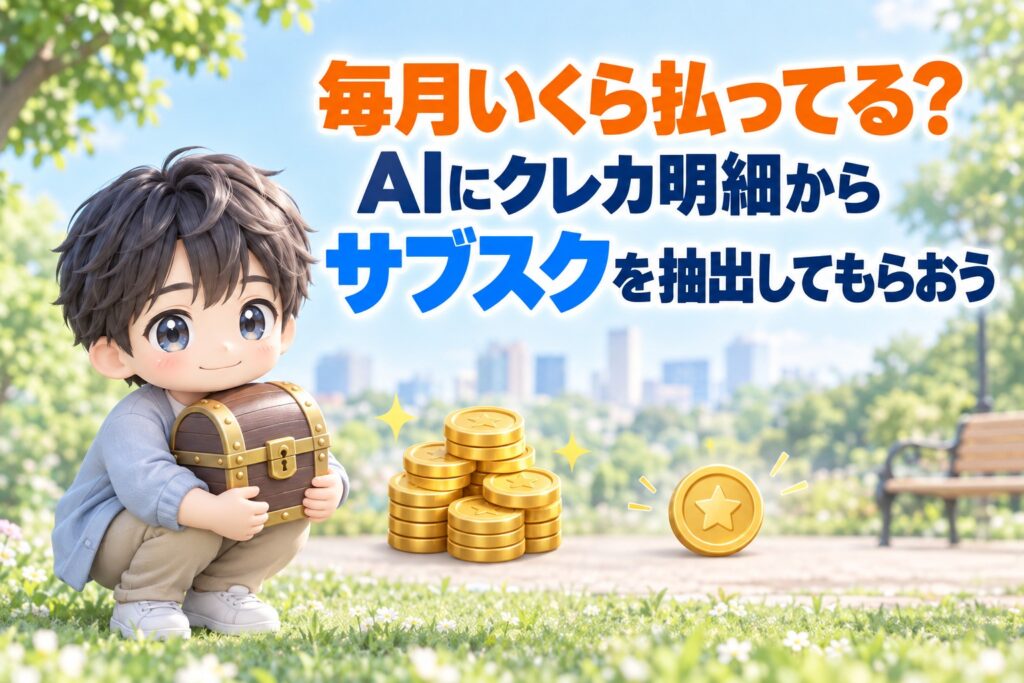 毎月いくら払ってる？AIにクレカ明細からサブスクを抽出してもらおう