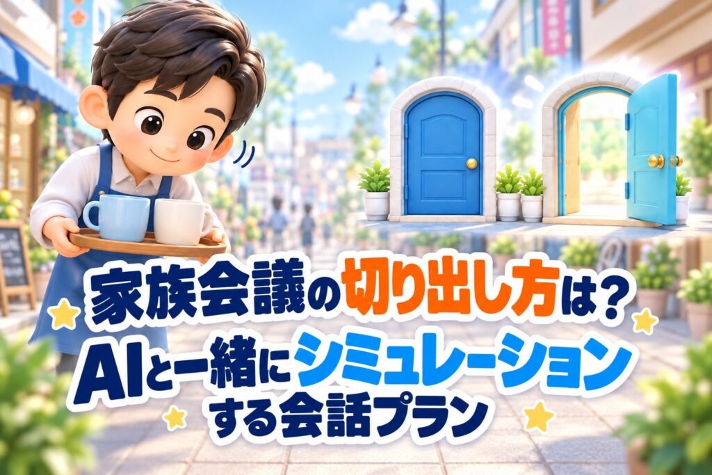 家族会議の切り出し方は？AIと一緒にシミュレーションする会話プラン