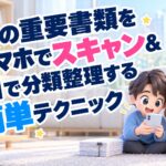 紙の重要書類をスマホでスキャン&AIで分類整理する簡単テクニック