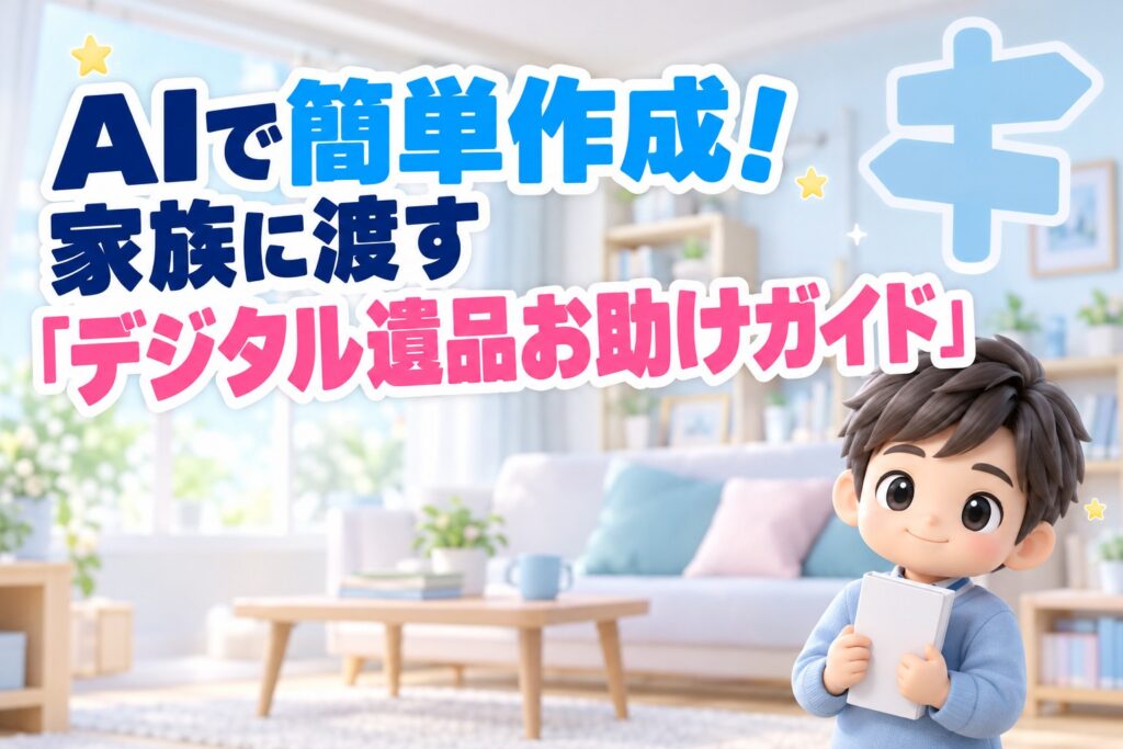 AIで簡単作成！家族に渡す「デジタル遺品お助けガイド」